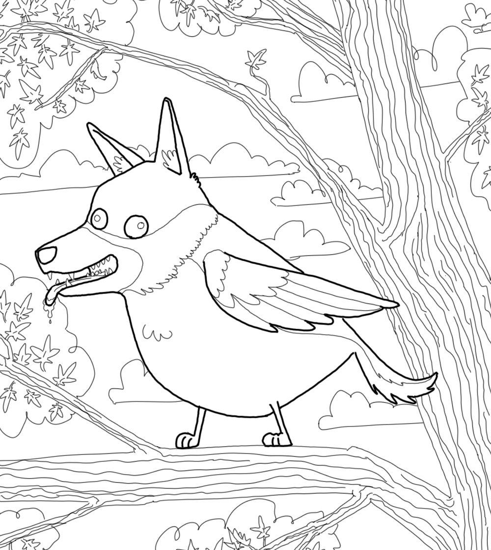 Coloring pages from the cowbatross and other very real creatures r coloring
