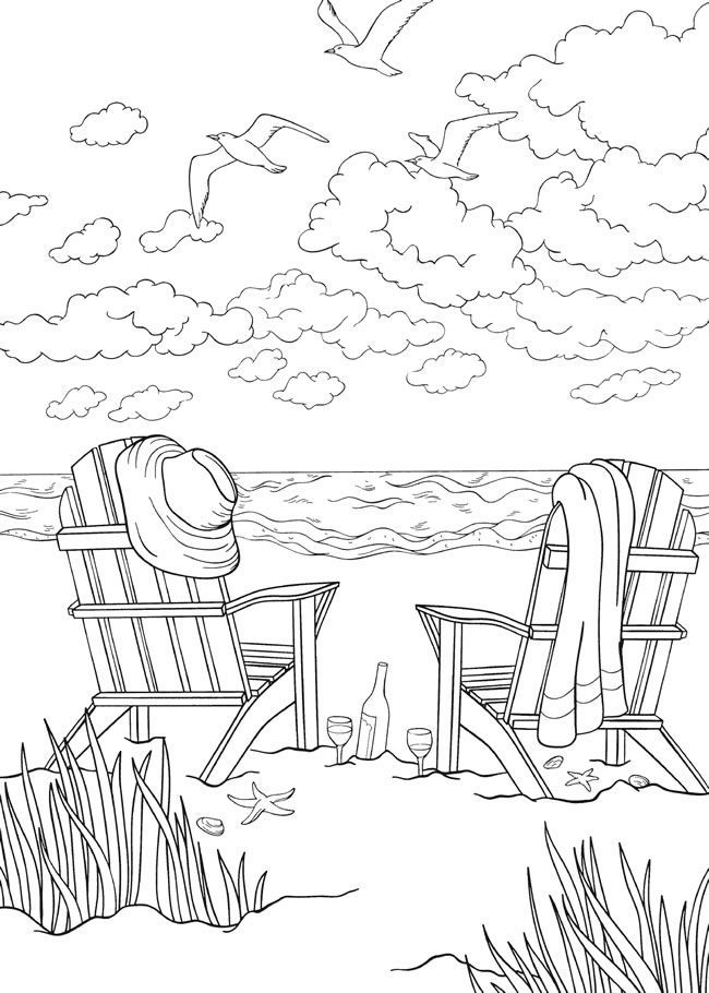 Bliss seashore coloring book your passport to calm by jessica mazurkiewicz coloringâ summer coloring pages beach coloring pages printable adult coloring pages