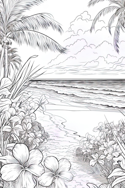 Page summer coloring images