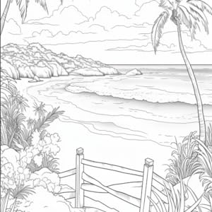 Bermuda beachscapes a relaxing beach coloring odyssey cliff mister books
