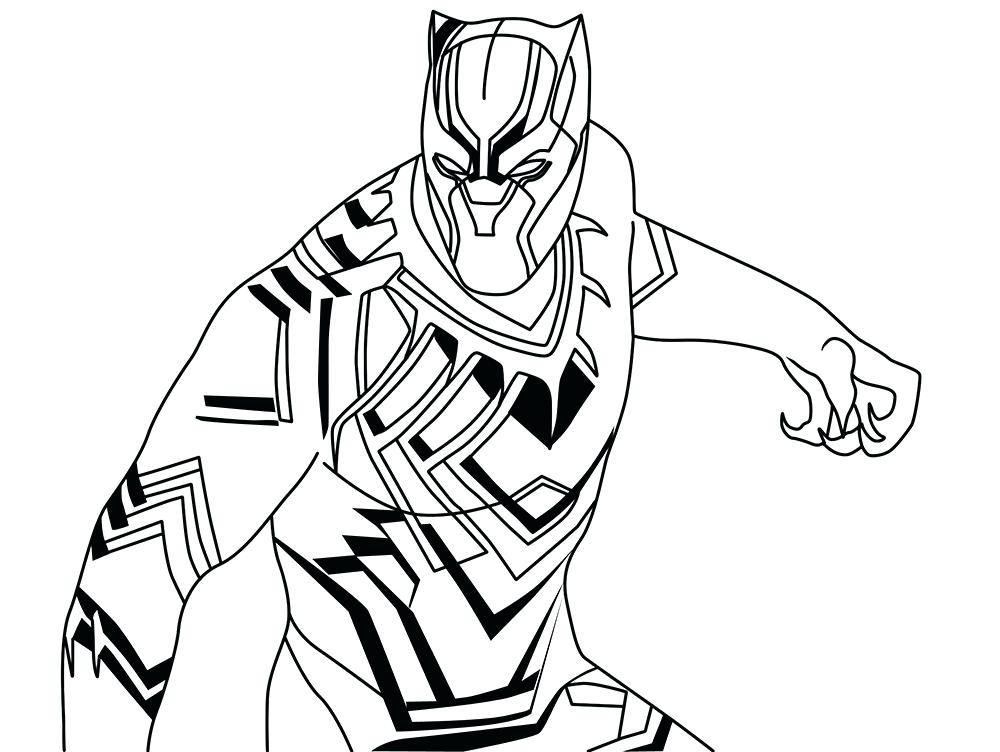 Black panther coloring pages by wk