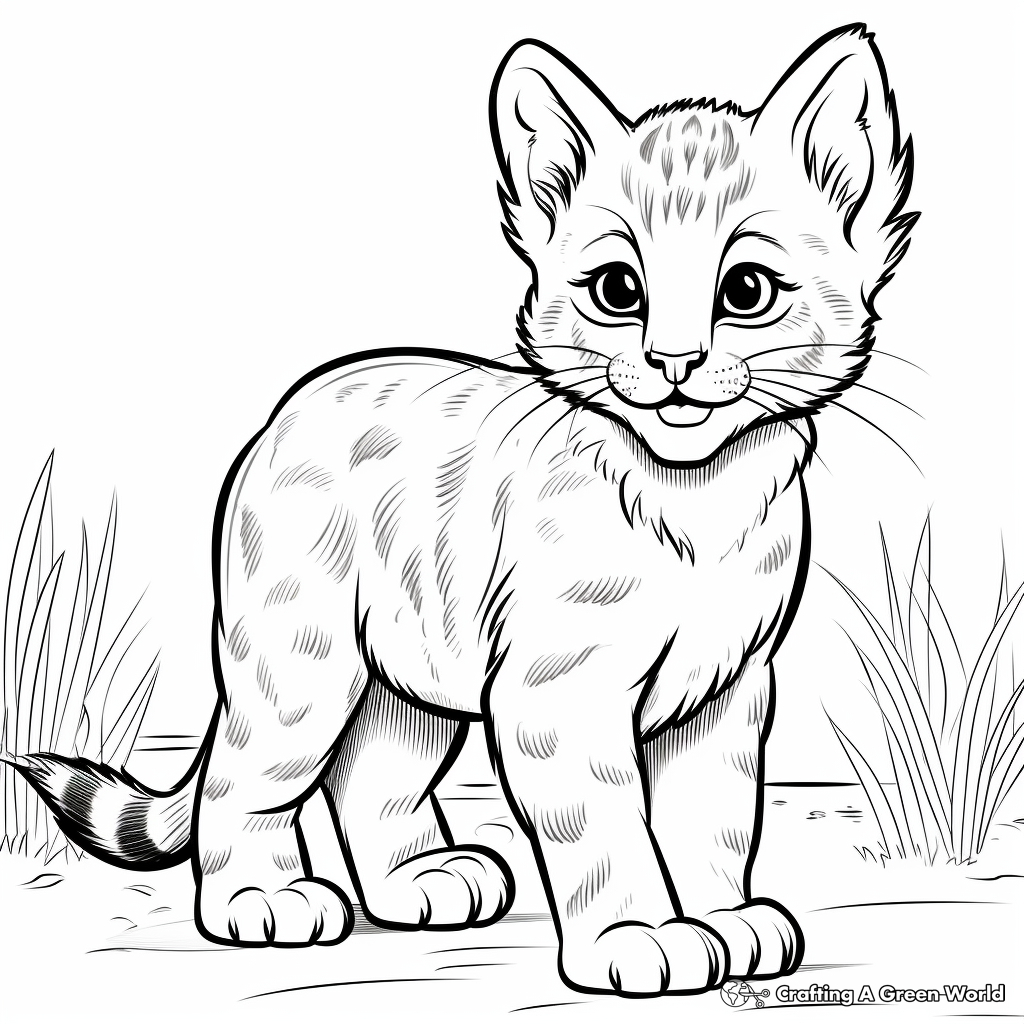 Bobcat coloring pages