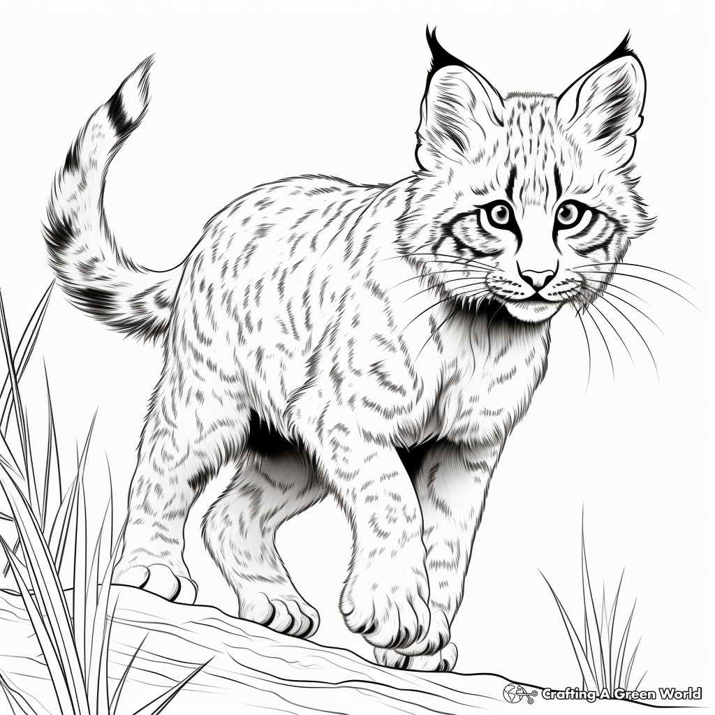 Bobcat coloring pages