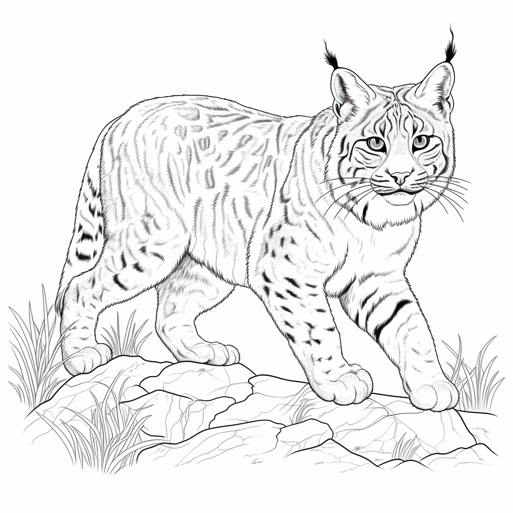 Bobcat coloring pages