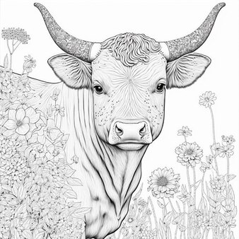 Page printable cow coloring pages adults images