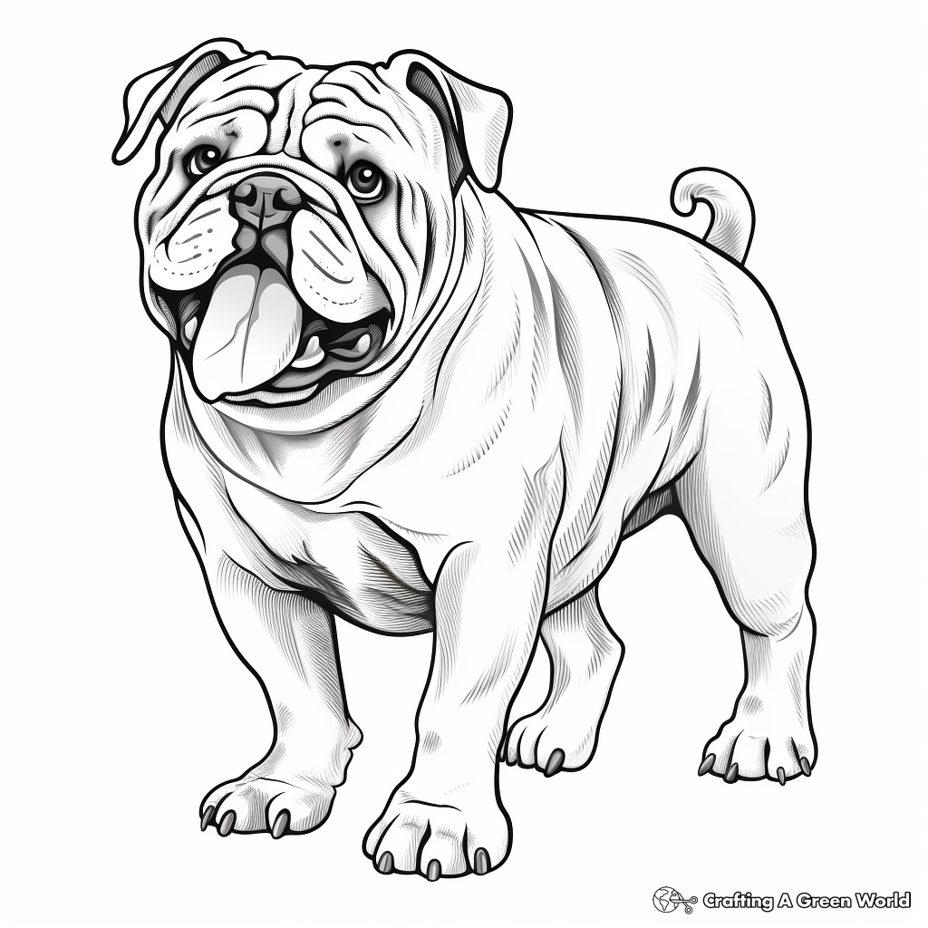 Dog realistic coloring pages