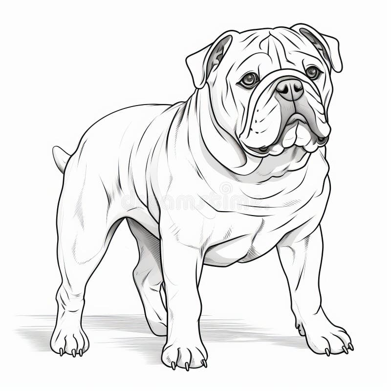 Bulldog lines stock illustrations â bulldog lines stock illustrations vectors clipart