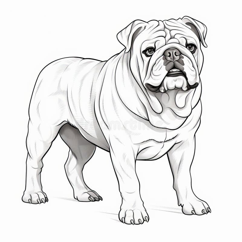 Bulldog lines stock illustrations â bulldog lines stock illustrations vectors clipart