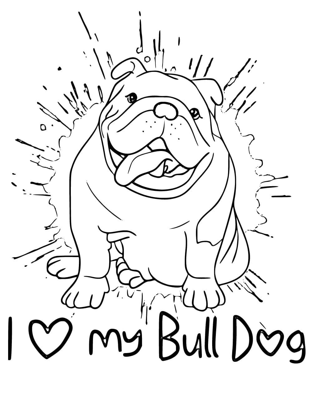 Bulldog coloring pages printable coloring pages