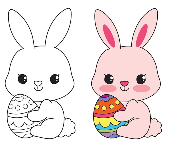 Bunny coloring royalty