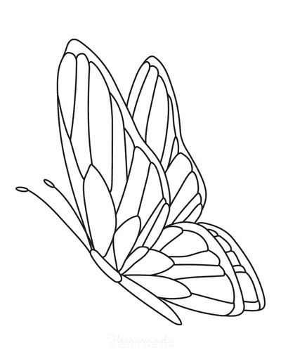 Free butterfly coloring pages for kids adults
