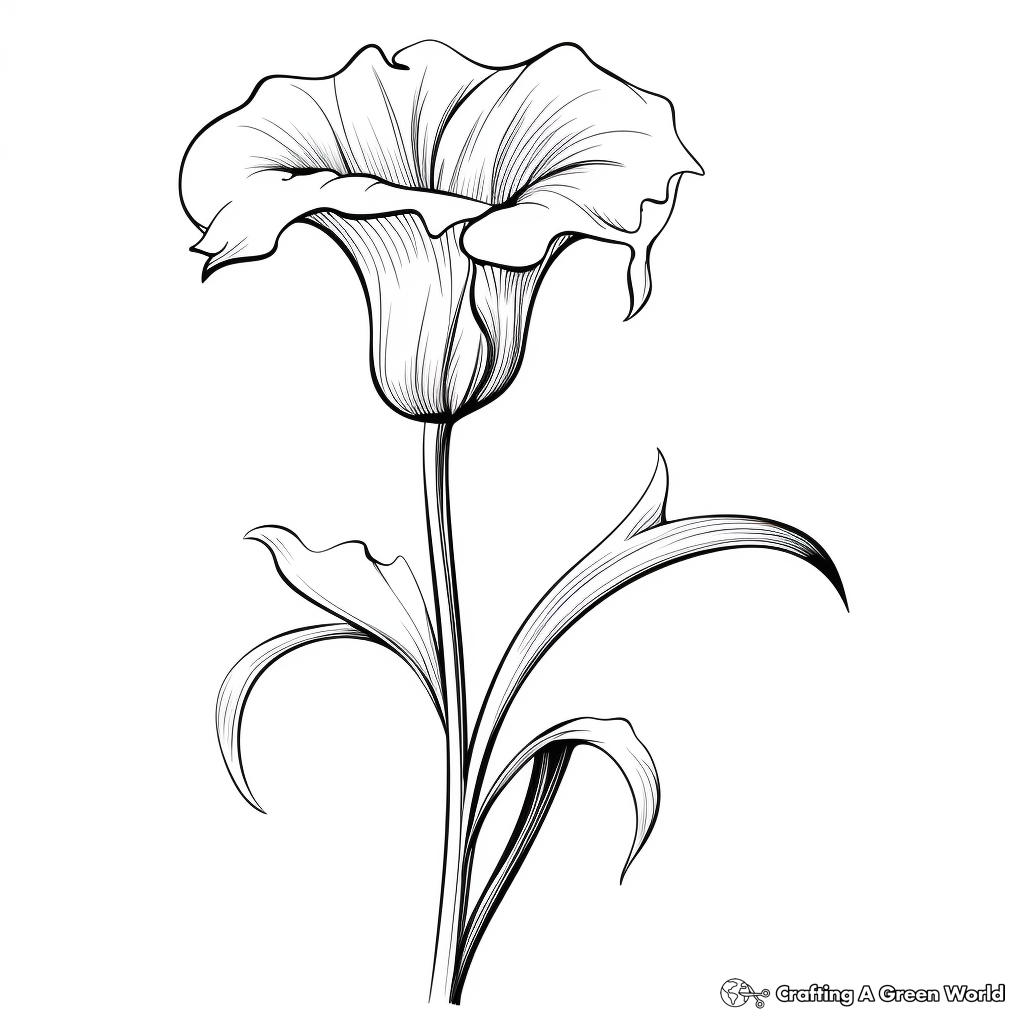 Lily coloring pages