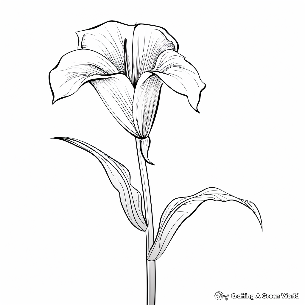 Lily coloring pages