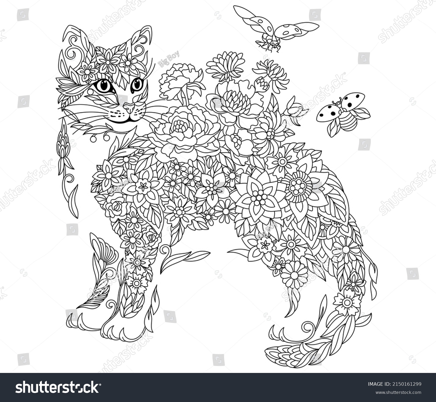 Thousand cat adult coloring pages royalty