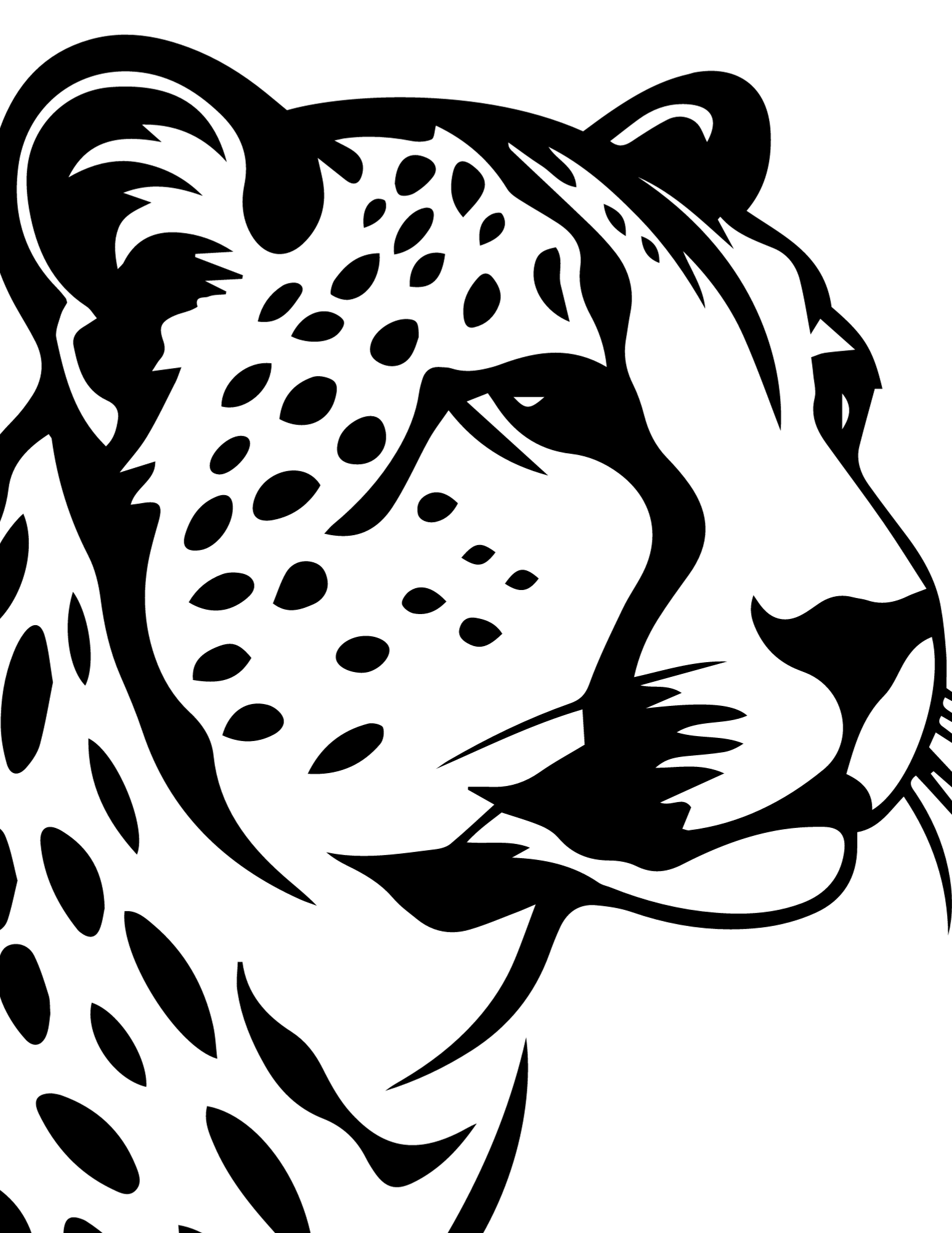 Cool cheetah coloring pages for kids and adults