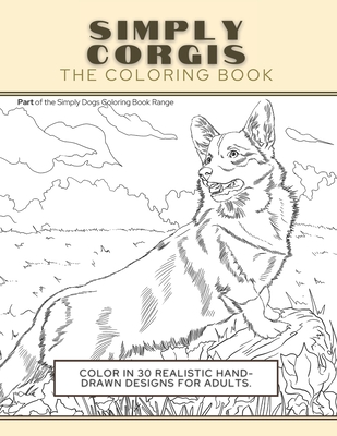 Simply corgis the coloring book color in realistic hand