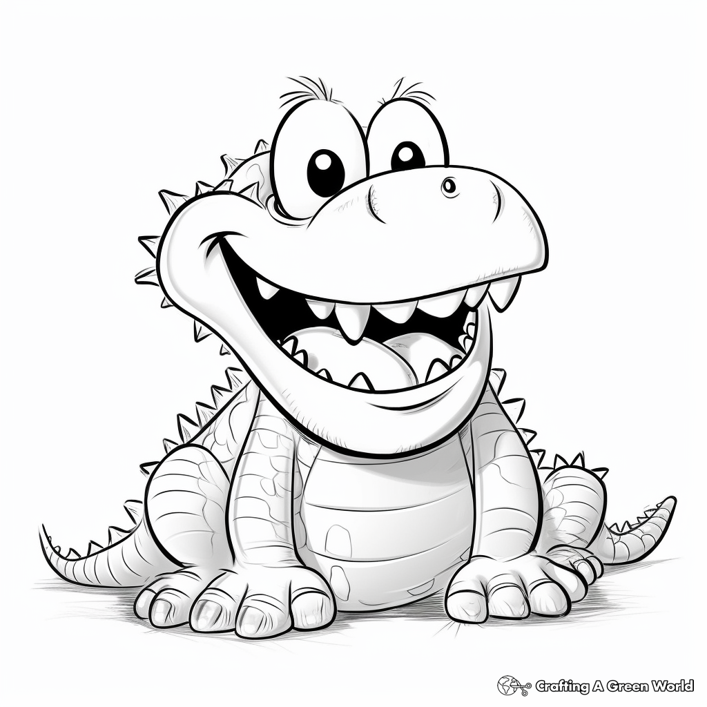 Crocodile coloring pages