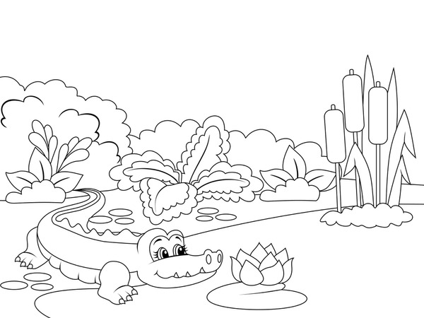 Thousand crocodile coloring royalty