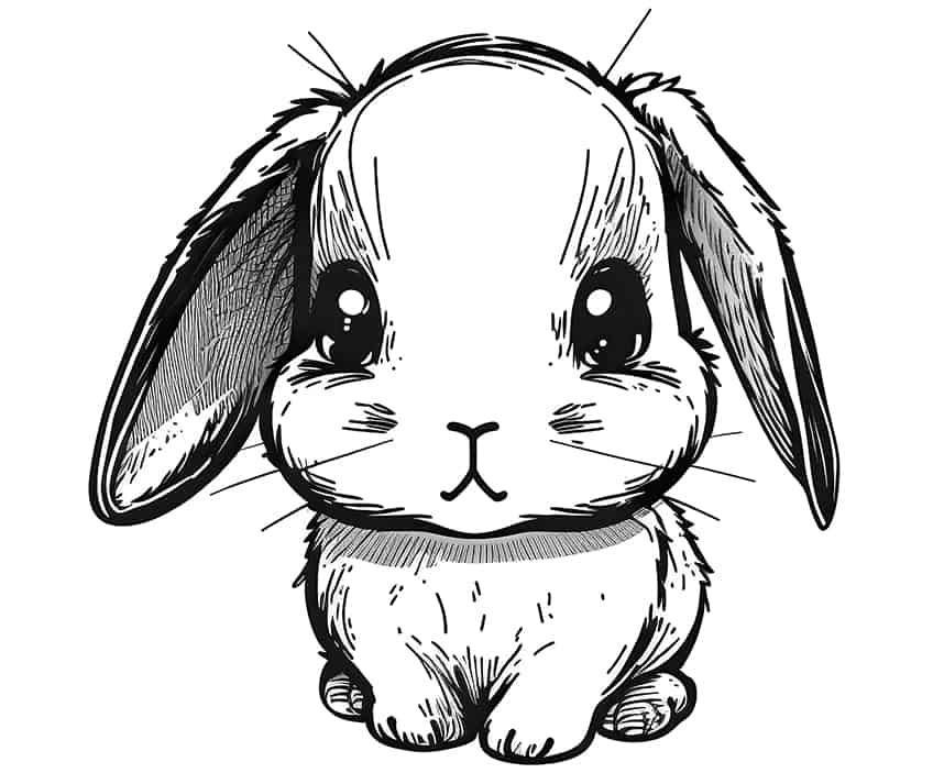 Bunny coloring pages