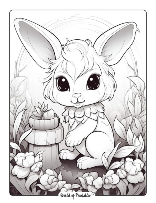 Bunny coloring pages
