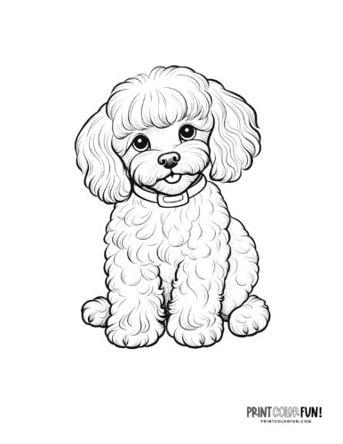 Dog coloring pages clipart pawsome activities for your little artist at