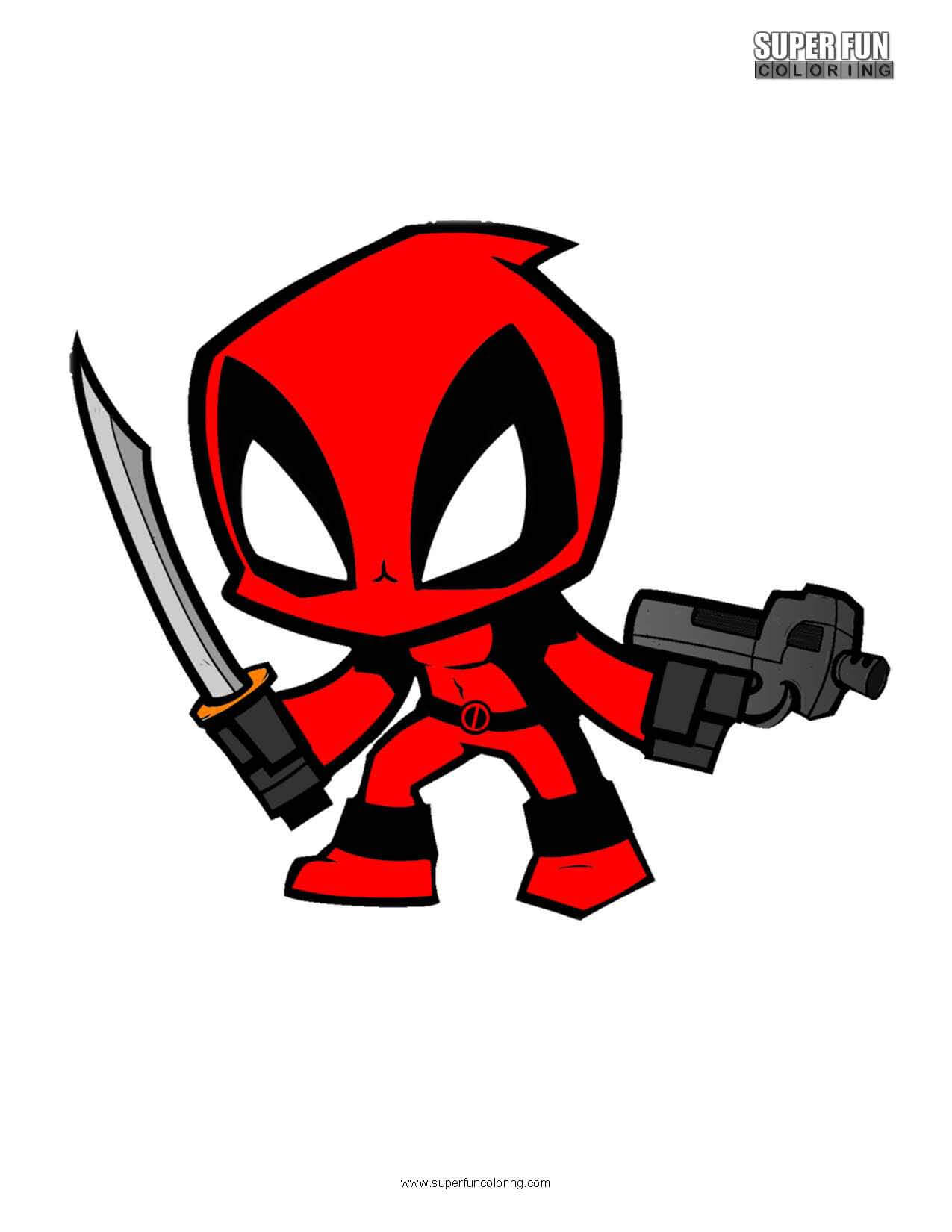 Deadpool coloring page