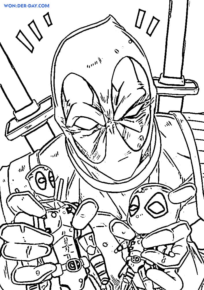 Deadpool coloring pages printable coloring pages