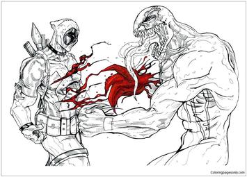 Deadpool coloring pages