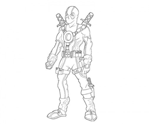 Free printable deadpool coloring pages