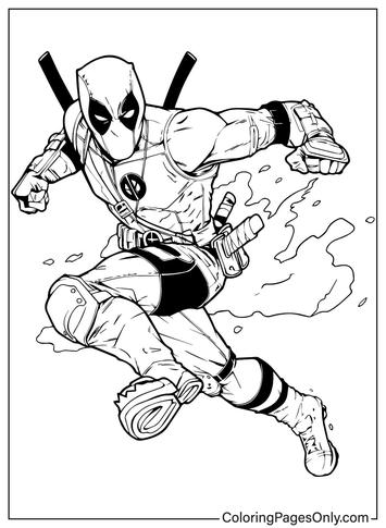 Deadpool coloring pages
