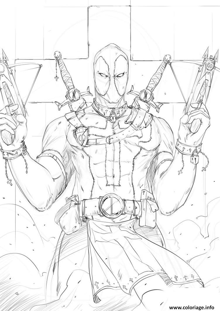 Deadpool dessin deadpool ã imprimer