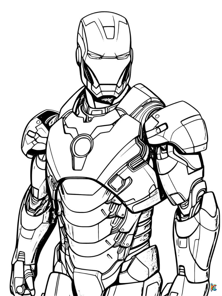 Iron man coloring pages â