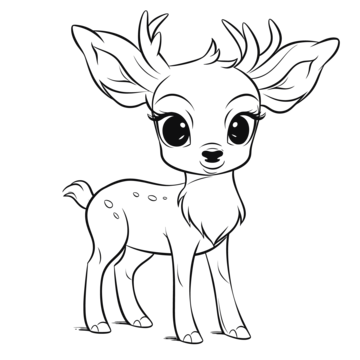 Realistic deer drawing png transparent images free download vector files