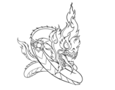 Angel or demon coloring page