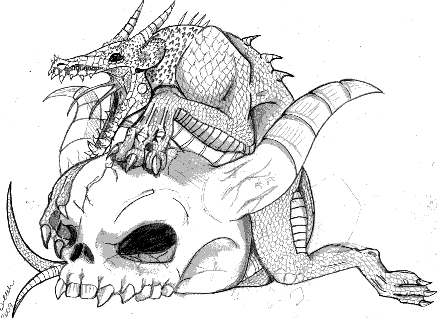 Demon pixie colouring pages page dragon coloring page animal coloring books realistic dragon