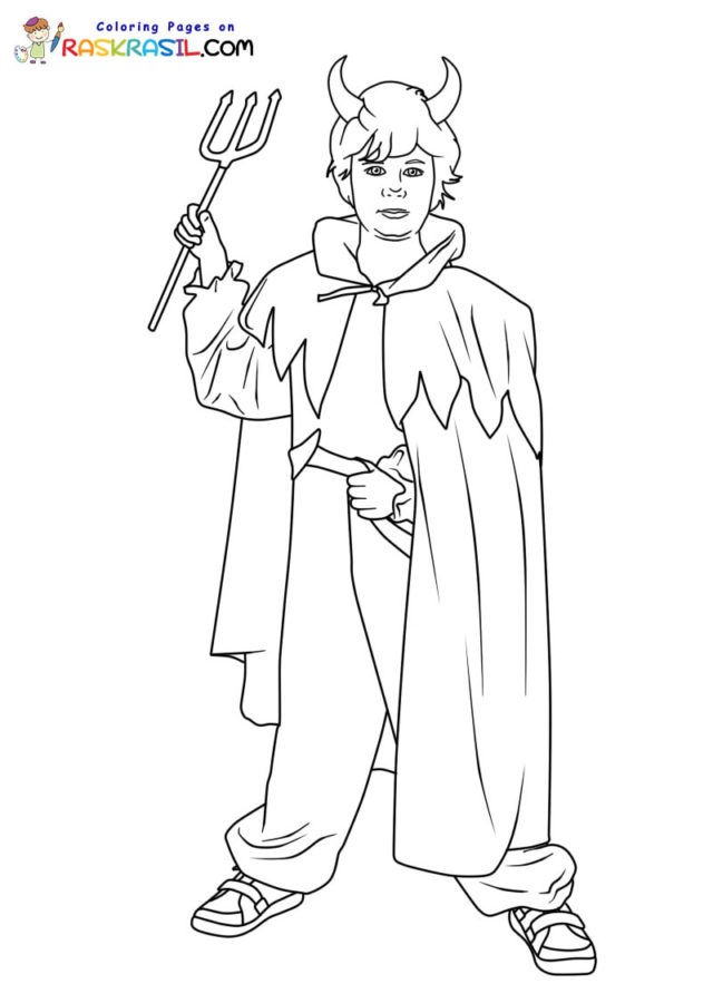 Devils demons coloring pages