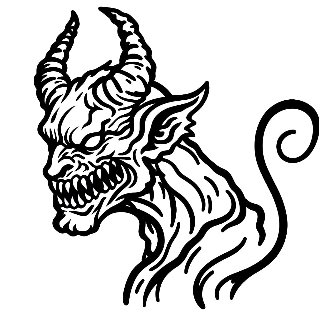 Demon coloring pages