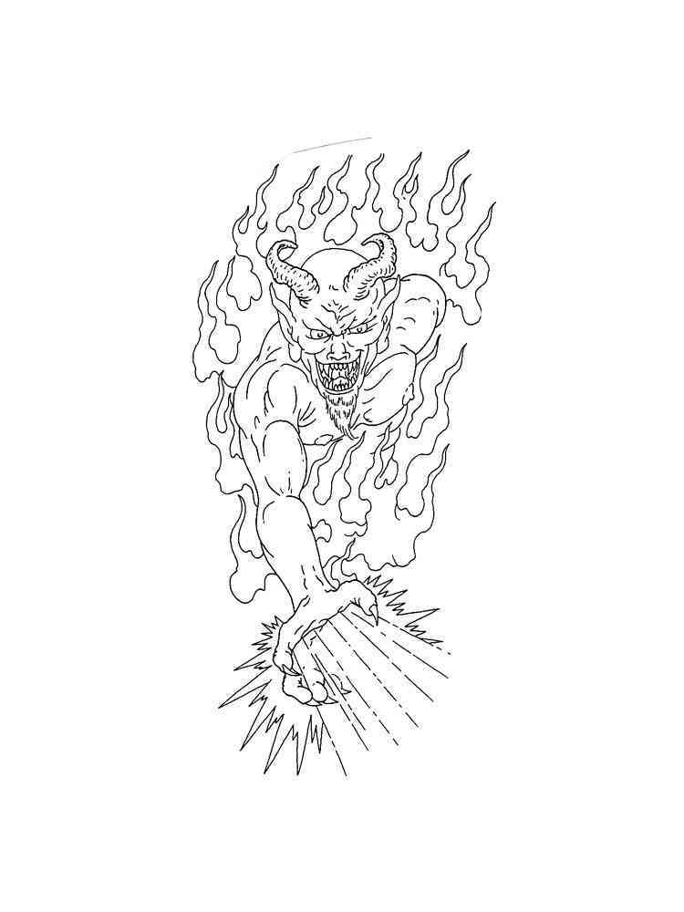 Demons coloring pages