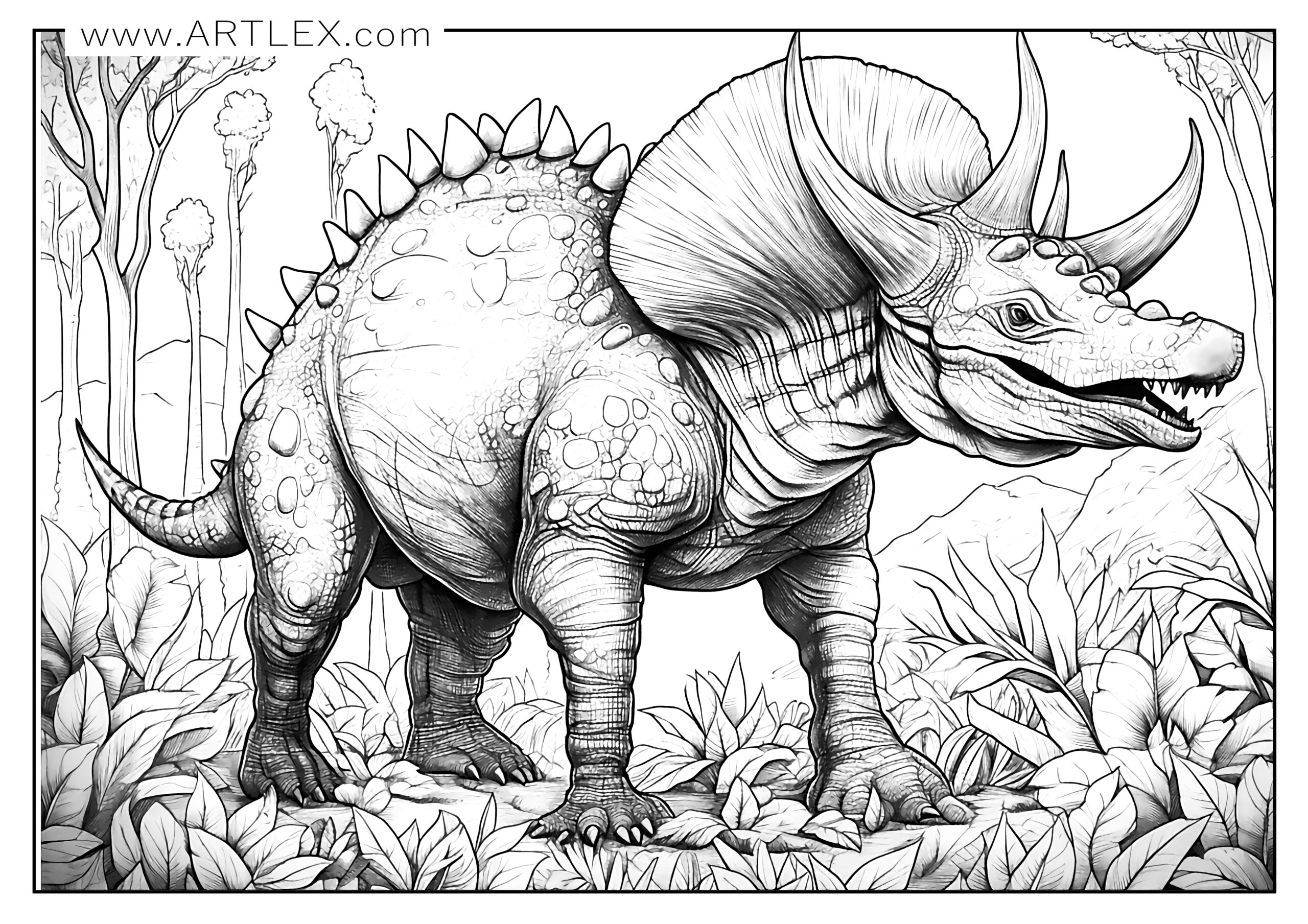New dinosaur coloring pages for â