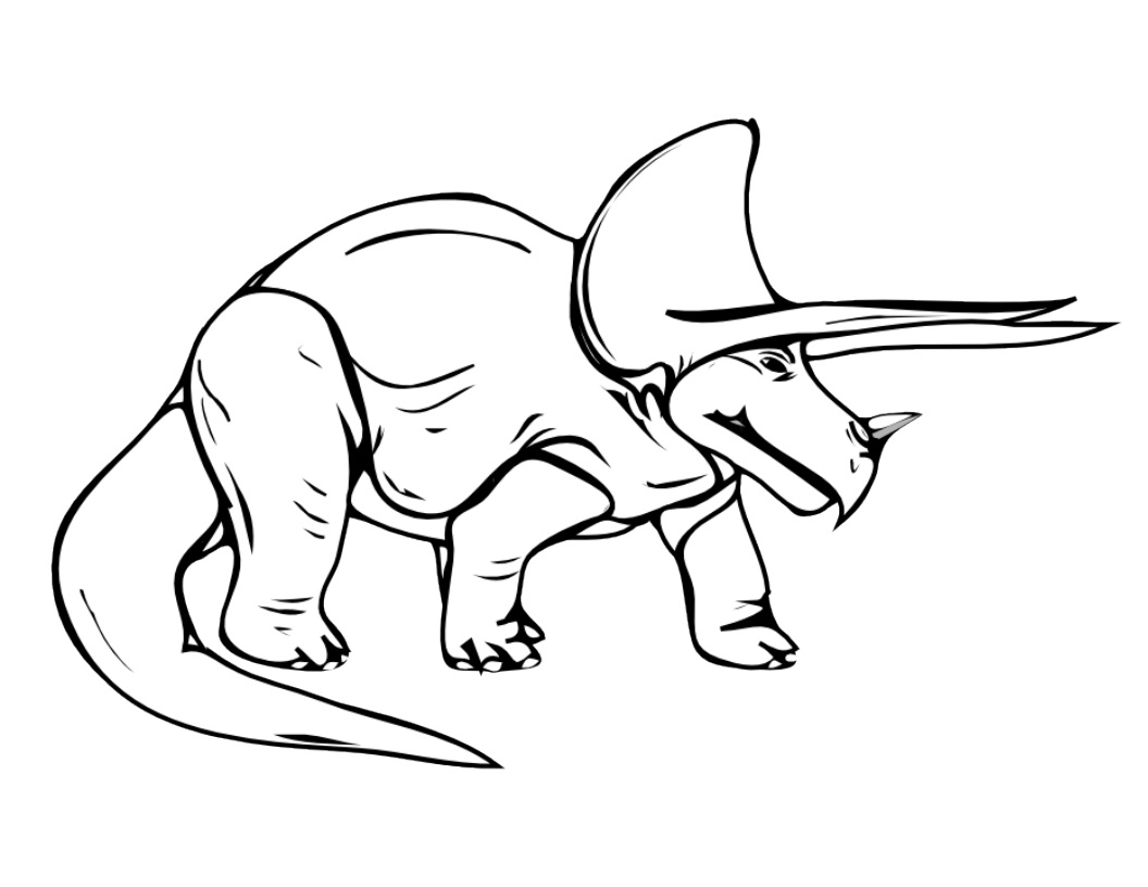 Realistic dinosaur coloring pages