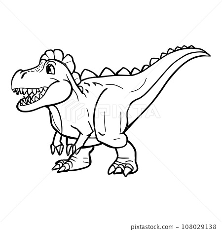 Dinosaur coloring pages for kids and toddlers