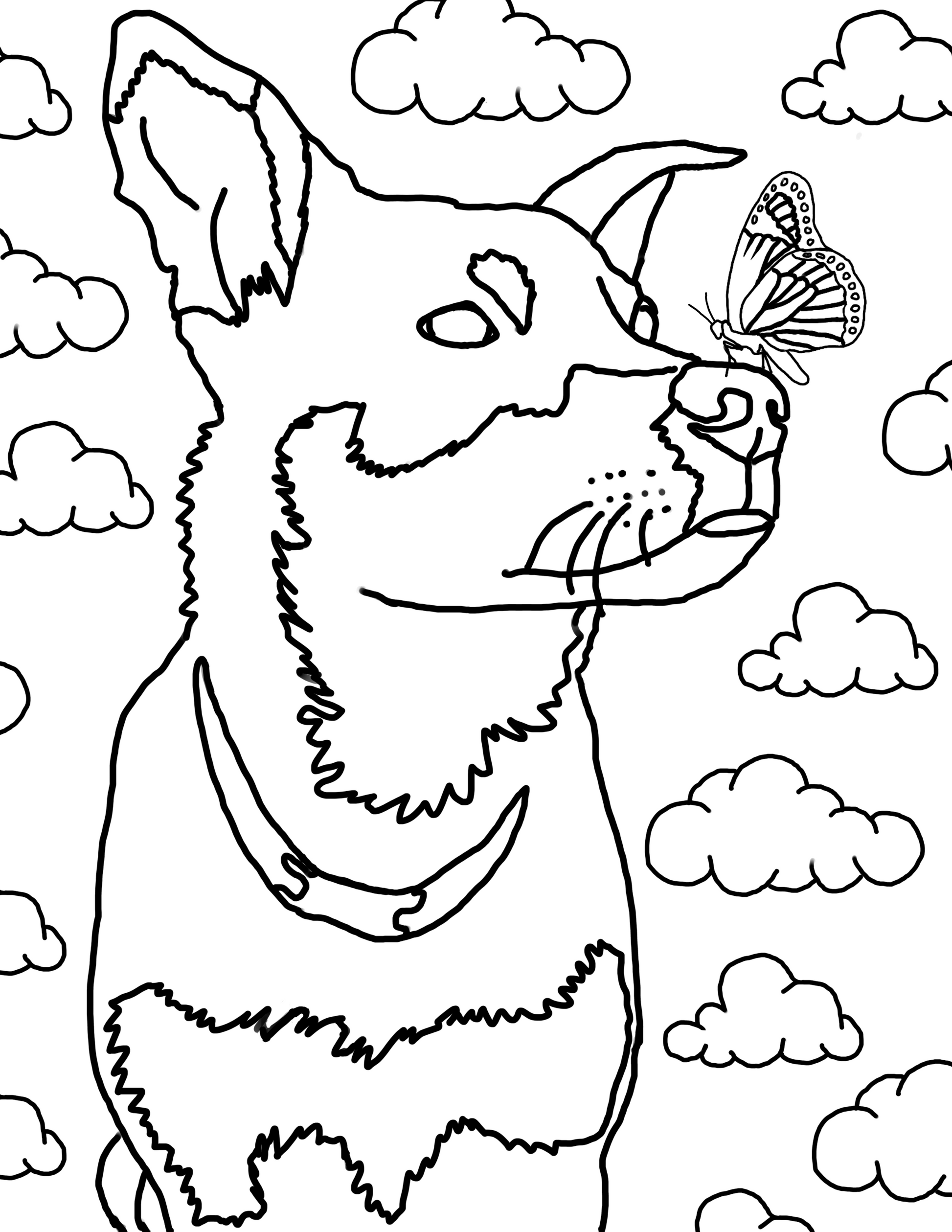 The good dog coloring book â zoebys custom creations