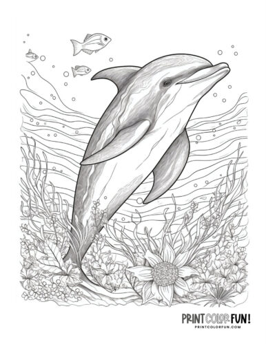 Printable dolphin coloring pages dive into a world of fun crafts learning activities at