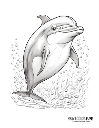 Printable dolphin coloring pages dive into a world of fun crafts learning activities at