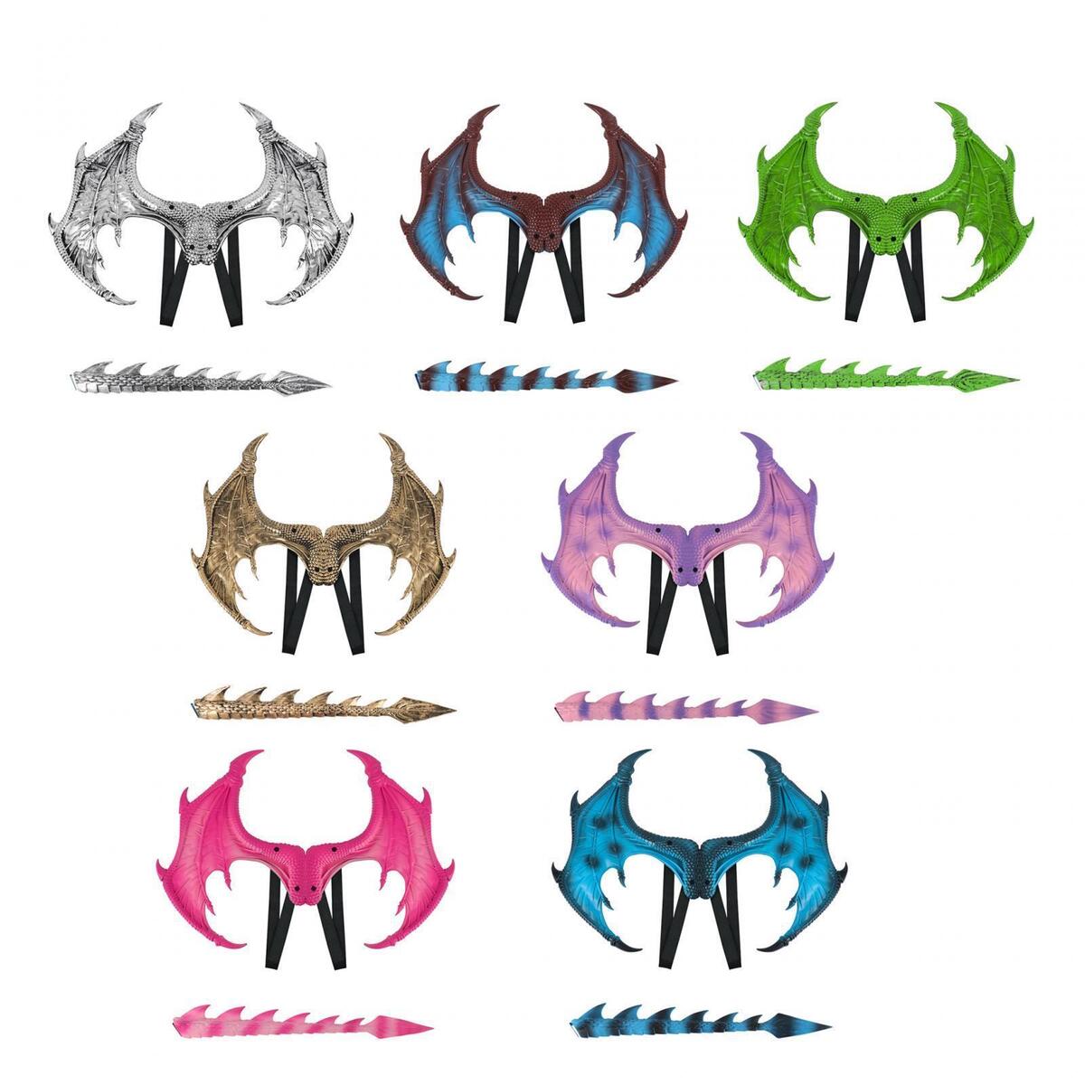 Childrens dragon wing and tail realistic in shape dragon stume for childrens