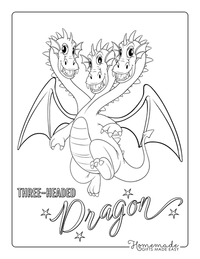 Free dragon coloring pages for kids adults