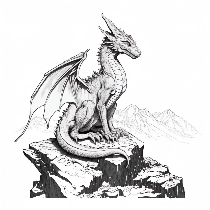 Dragon coloring pages