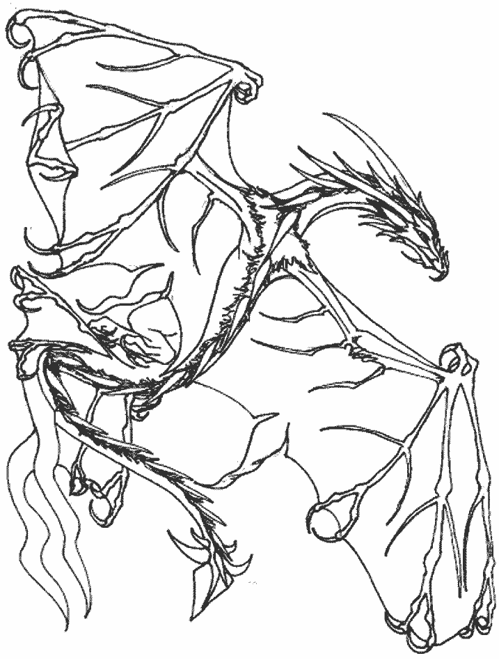 Coloring page template printing dragon coloring page realistic dragon coloring pages