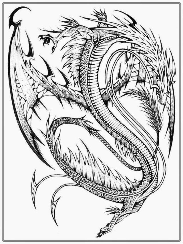 Best picture of printable dragon coloring pages