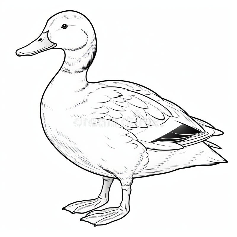 Duck drawing realistic stock illustrations â duck drawing realistic stock illustrations vectors clipart